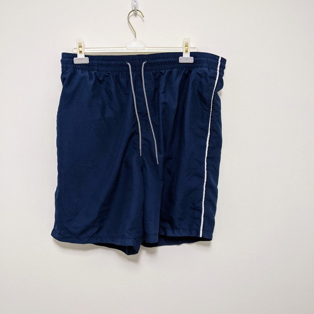 NWOT Old Navy Blue Swim Trunks – Navy with White Piping